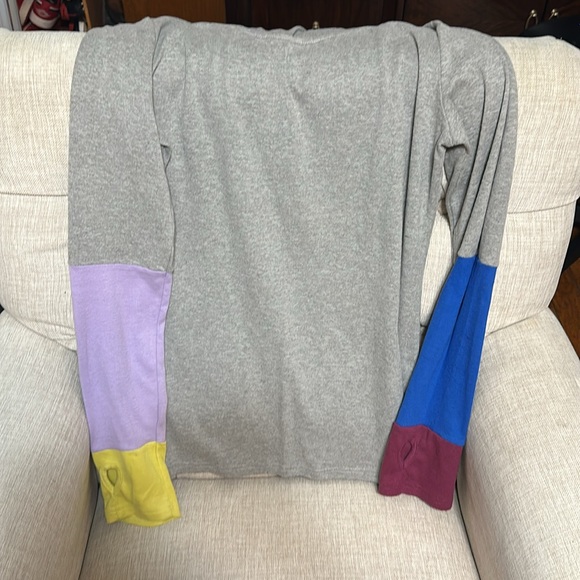 Allegra K women multicolore long sleeve top size L in excellent condition - Picture 7 of 8